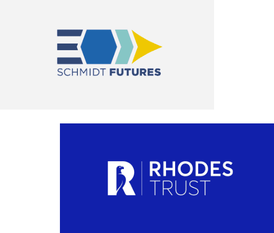 Schmidt Futures Logo and Rhodes Trust Logo